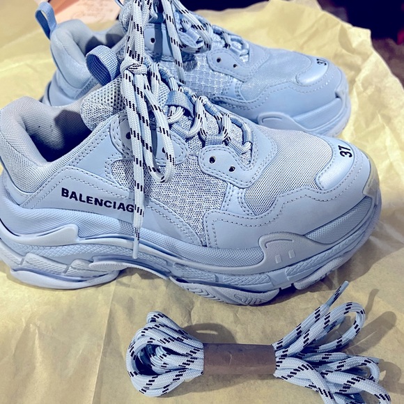 Baby blue triple S sneakers - Picture 6 of 6